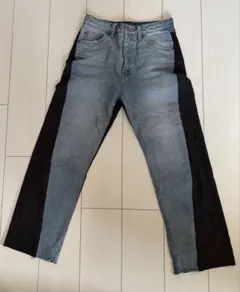 JEANASIS デニムストライプワイドパンツ