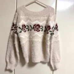 リズリサ♡ローズノルディックシャギーニット