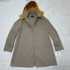 95ブルーワーク　BLUE WORK ステンカラコート　フード　ベージュ　M
