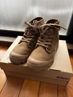 AIGLE ハイカットスニーカー ブラウン TENERE CVS 25.0cm