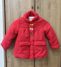 中綿コート 110cm 赤 Biquette club