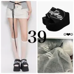 THEREDTHREAD♡script chunky slides♡blackのサムネイル
