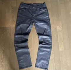 nudie jeans コーティングデニム スキニー WAX ブラックのサムネイル