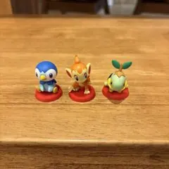 ポケモン チョコエッグ ヒコザル ポッチャマ ナエトル 3体セット シンオウ