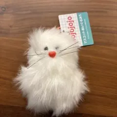 【新品】タグ付 mojojojo マスコットぬいぐるみ5 ねこ ホワイト