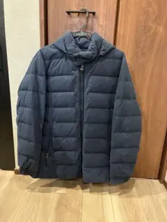 【美品】ラコステ　ネイビー フード付き ダウンジャケット