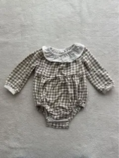 チェック柄ロンパース 70サイズ