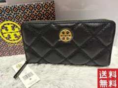 未使用】Tory Burch トリーバーチ ウィラマット キルティング 長財布