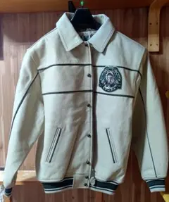 AVIREX ボンバージャケット クリーム色