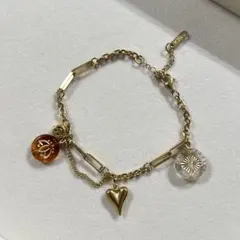 ブレスレット チャーム　ウィッシュコア　y2k 古着　森ガール　ビンテージ