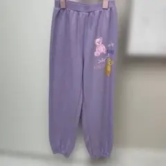キッズ　スウェットパンツ薄紫　130