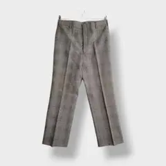 パンツ スラックス 日本製 チェック柄 ウール
