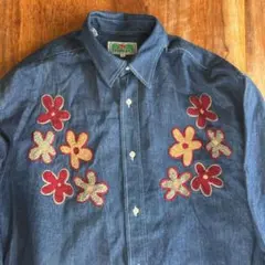 【断捨離】principe デニムパッチワークシャツ サイズ2