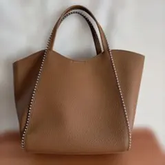 ビューティーアンドユース　ボールチェーントートバッグ　2wayキャメル