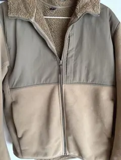 UNIQLO フリースジャケット ベージュ フード付き