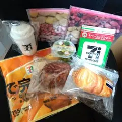 Happyくじセブンイレブン Ｂ賞ぬいぐるみチャーム他 合計８点セット