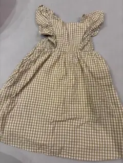美品　半袖ワンピース　110 アプレレクール　チェック