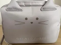 ジェラートピケ ネコ おむつポーチ