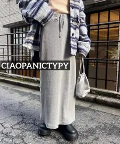 0741 細見えで話題❣️ CIAOPANICTYPY リブIラインスカート