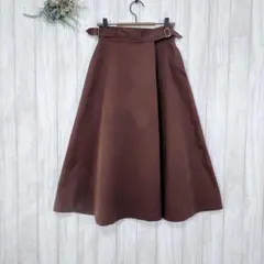 ☆エージーバイアクアガール (S) フレアスカート ロング ワールド ブラウン