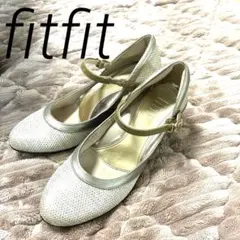 週末限定値下げfitfitフィットフィットストラップパンプス24.0
