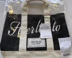 Herlipto ハリプ トートバッグ 黒 新宿ルミネ2限定品 - メルカリ