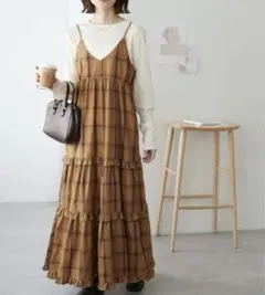ディスコート チェックワンピース