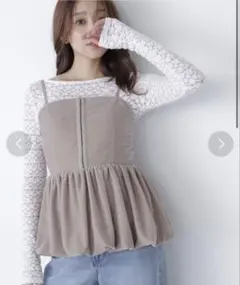 NATURAL BEAUTY BASIC ◇ ベルベットキャミビスチェ