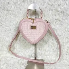 『SAMANTHAVEGA』ツイード ハート ショルダーバックのサムネイル