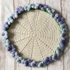 ミニ　ブーケブランケット　花多め　ネモフィラ　花束ブランケット　マルチカバー