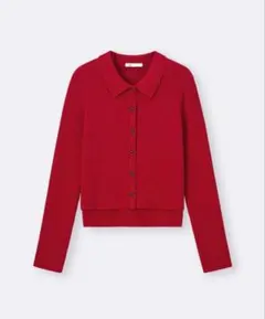 2ピースリブニットポロシャツ