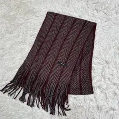 COMME CA ISM コムサイズム ニットマフラー　ショール　ワインレッド