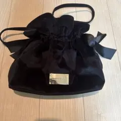 mayla classic 巾着バッグ ブラック