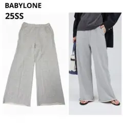 BABYLONE 25SS スウェット セミフレアパンツ フリー グレー