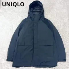 美品✨ユニクロ ハイブリッドダウンパーカ ブラック XL