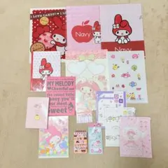 〈15点セット〉マイメロディ メモ帳、クリアファイルセット