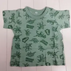☆新品☆半袖☆Tシャツ☆80☆男の子☆キッズ☆恐竜柄☆グリーン☆