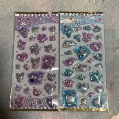 キャラクターシール 2枚セット ラメ入り