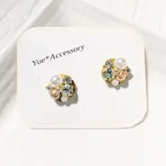 D-236　ハンドメイド☆ビジューピアス／イヤリング