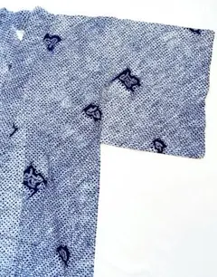 有松絞り大人の浴衣総絞り紺色白洗える着物単着物単衣和服藍色女物単衣藍色木綿着物のサムネイル