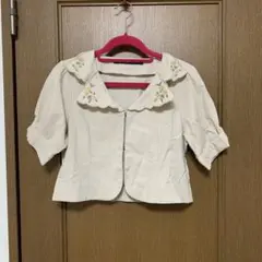 an another angelus 花柄刺繍 半袖ジャケットのサムネイル
