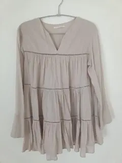 【ne Quittez pas】ティアードコットンブラウス