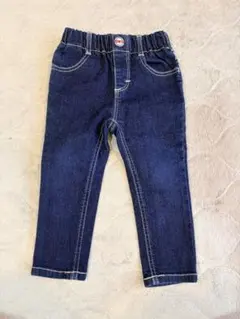 美品　EDWINブルーデニムパンツ　90㎝