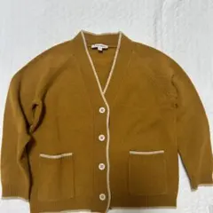 caramel ウールカーディガン　定番デザイン