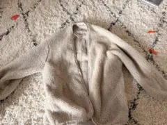 ユニクロベージュ ボアフリースジャケット Sサイズ