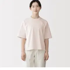 無印　涼感ＵＶカットクルーネックワイド半袖Ｔシャツのサムネイル