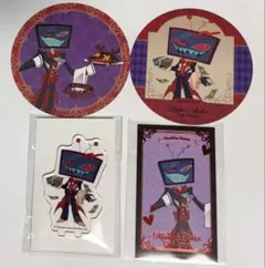 ハズビンホテル アニカフェ ヴォックス 4点セット コースター カード アクスタ