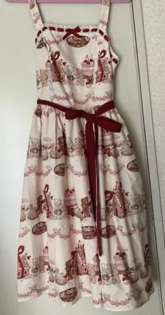 Chalmiere ボンボンショコラ柄ジャンスカ 茶 Mサイズ - メルカリ