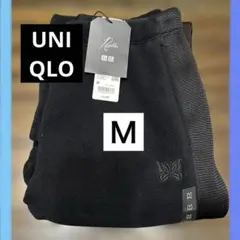 Needles UNIQLO フリースワイドパンツ 新品タグ付き　丈標準　M