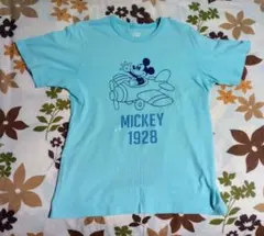 【USED】ミッキーマウス Tシャツ 水色